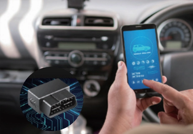 オンボード診断 (obd) のgnss埋め込みバックミラー